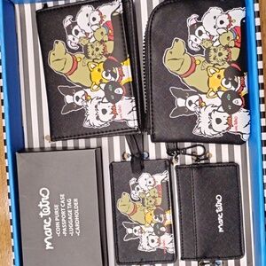Dogs coin purse, passport case, luggage tag, card holder
